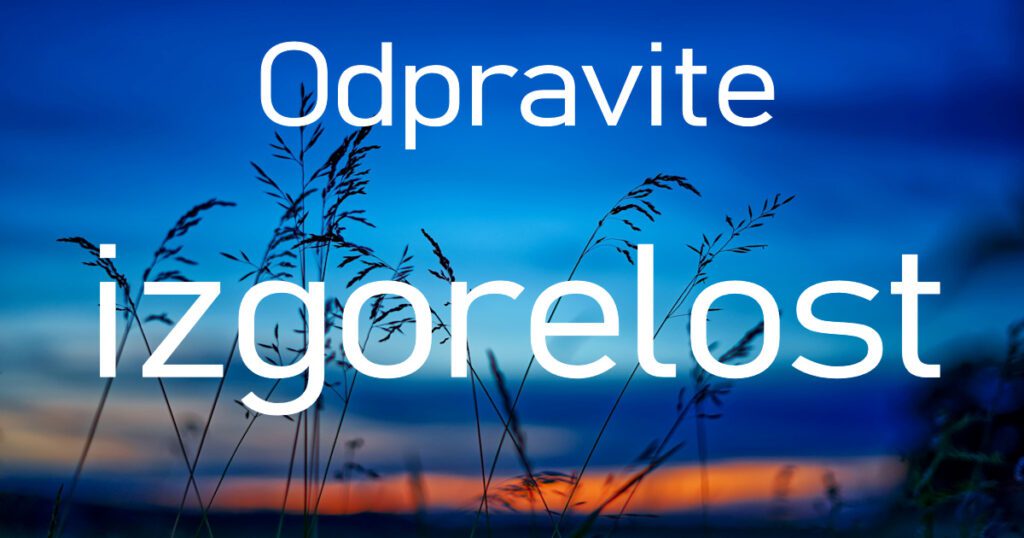 odpravite izgorelos